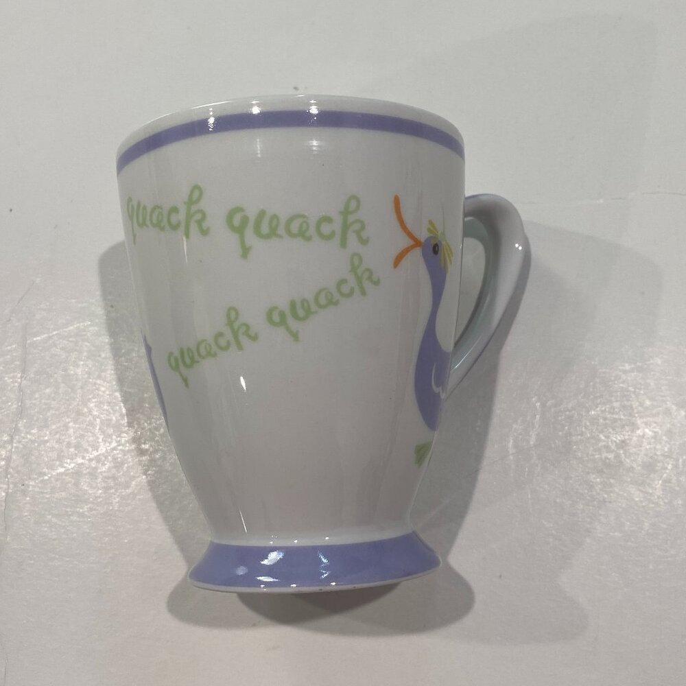 Starbucks Quack Quack Duck lilac and white demitasse cup, Spring 2007 EUC. - Picture 2 of 5